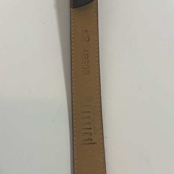 Brighton Classics Belt Leather Lizard Snake Embossed BBrown  Size M/30 4B608 - Picture 6 of 8